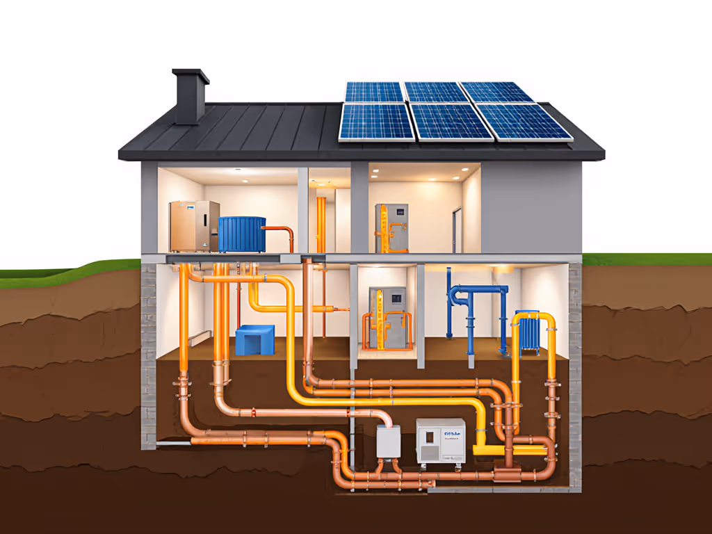 hybrid_geothermal_and_solar_thermal_space_heating_architecture